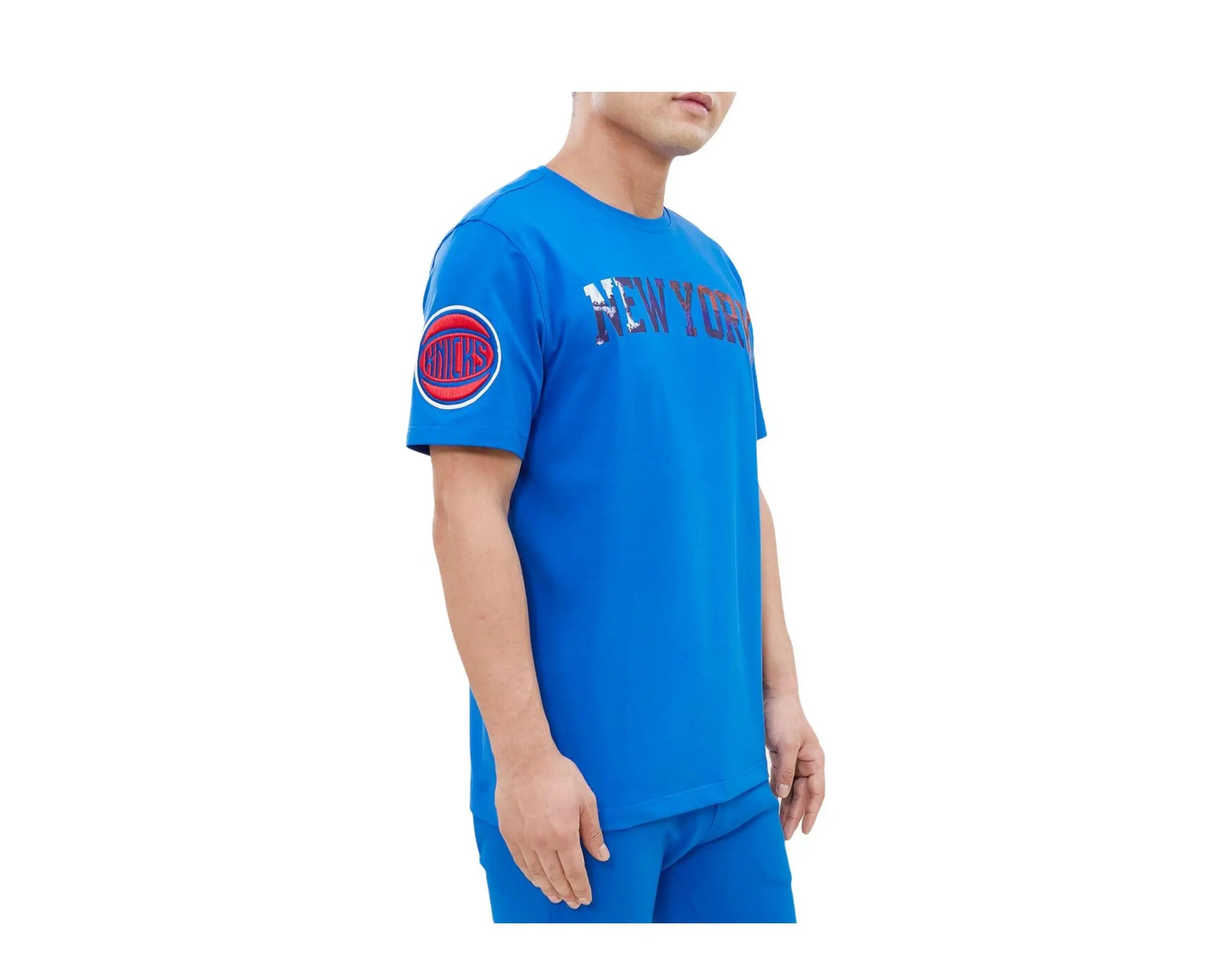 Pro Standard New York Knicks Pro Team Men's T-Shirt — Blue/Dip Dye