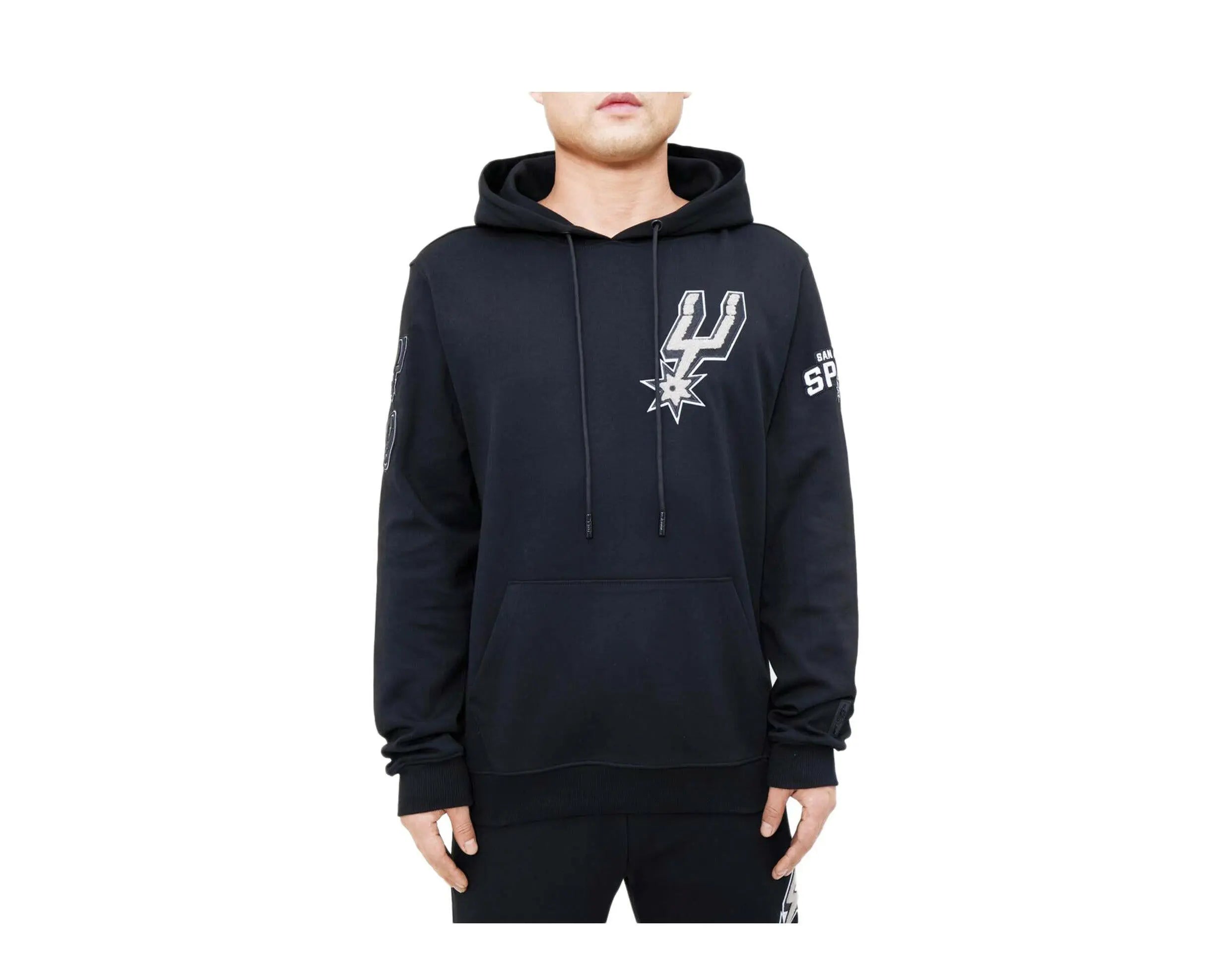 Pro Standard San Antonio Spurs Classic Chenille Men's Hoodie — Black