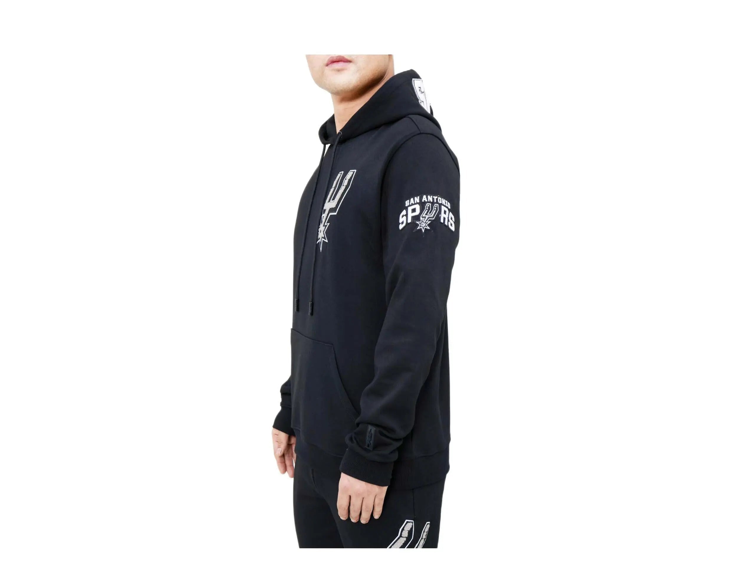 Pro Standard San Antonio Spurs Classic Chenille Men's Hoodie — Black