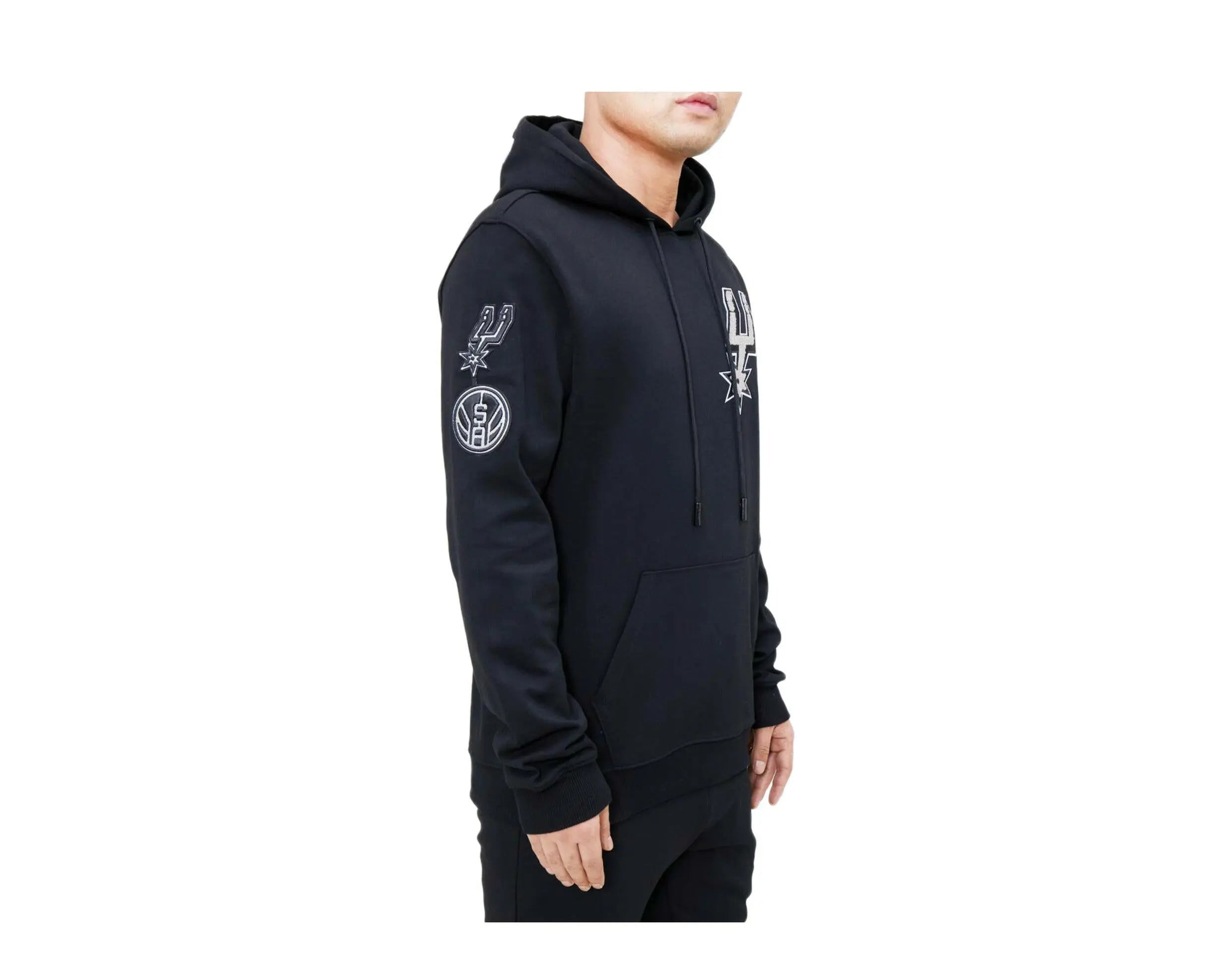 Pro Standard San Antonio Spurs Classic Chenille Men's Hoodie — Black