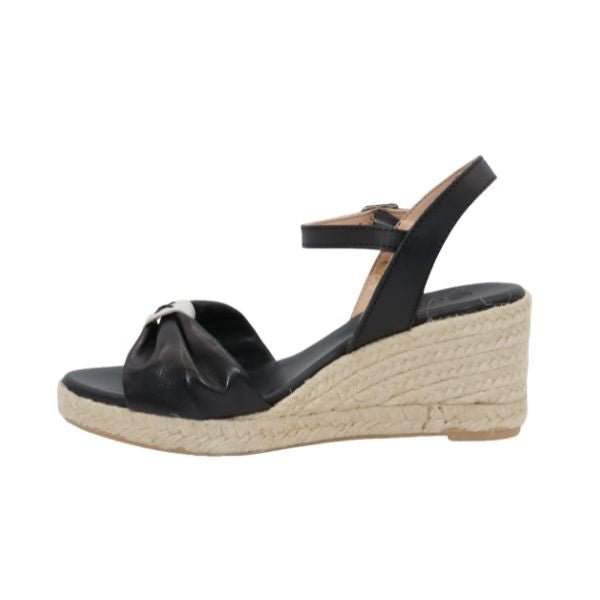 Eric Michael Bailey Leather Espadrille Wedge Sandal