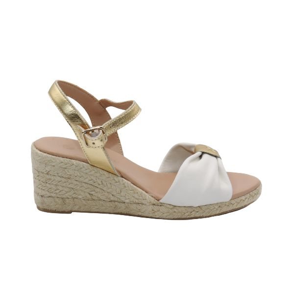 Eric Michael Bailey Leather Espadrille Wedge Sandal
