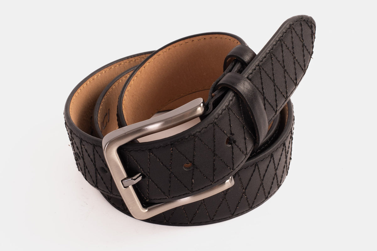 Vinci Leather The Adler Black Leather Belt – product view 8