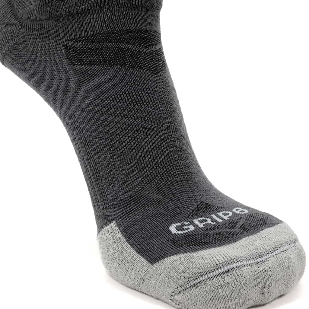 8 Pairs Basalt Run No Show Runweight Merino Wool Sock