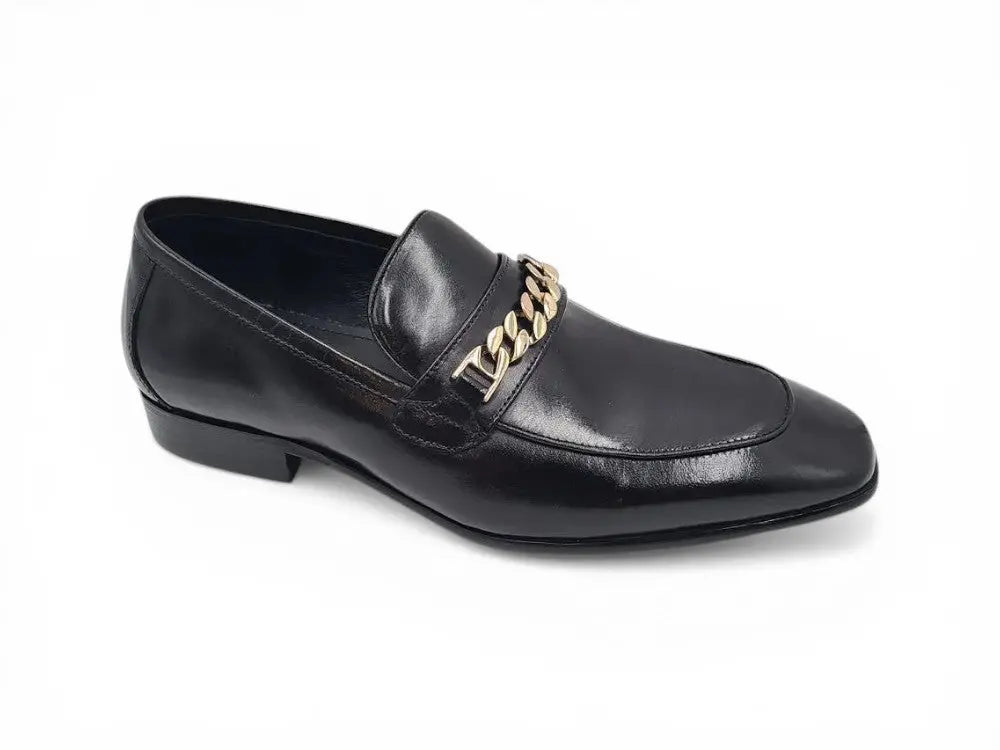 Carrucci Shoes Shoes Men's Beveled Squared Toe Calf Leather Loafer Bailey KS2241 01 view 6