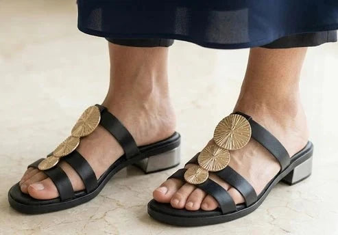 Eric Michael Inka Women’s Leather Slide Sandal