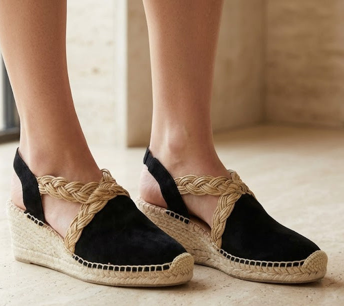 Eric Michael Carolyn Women’s Braided Wedge Espadrille