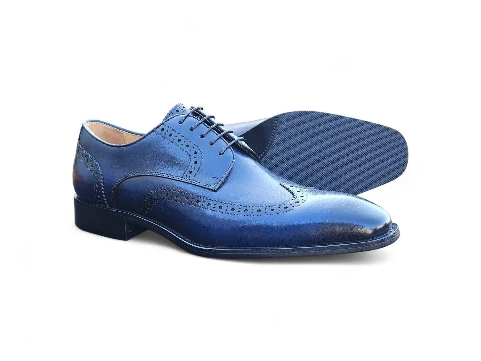 Carrucci Shoes KS Blucher Style Wingtip Oxford Men’s Calfskin Leather KS509 43 view 19
