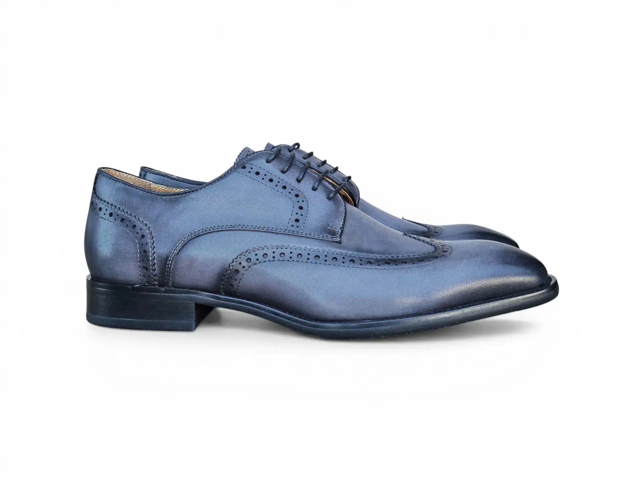 Carrucci Shoes KS Blucher Style Wingtip Oxford Men’s Calfskin Leather KS509 43 view 15