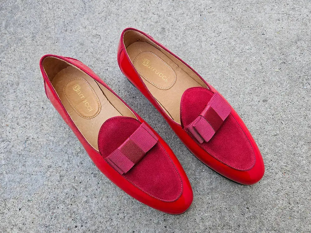 Carrucci Shoes Bow Tie Loafer Patent Leather KS525 210SP view 6