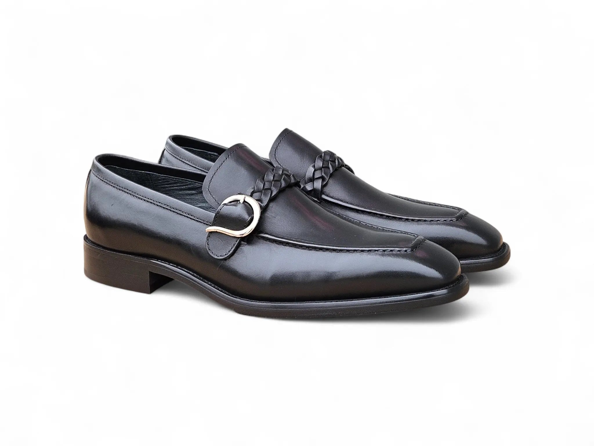 Carrucci Shoes Braided Bit Loafer Men's Leather Ks509 46 view 6