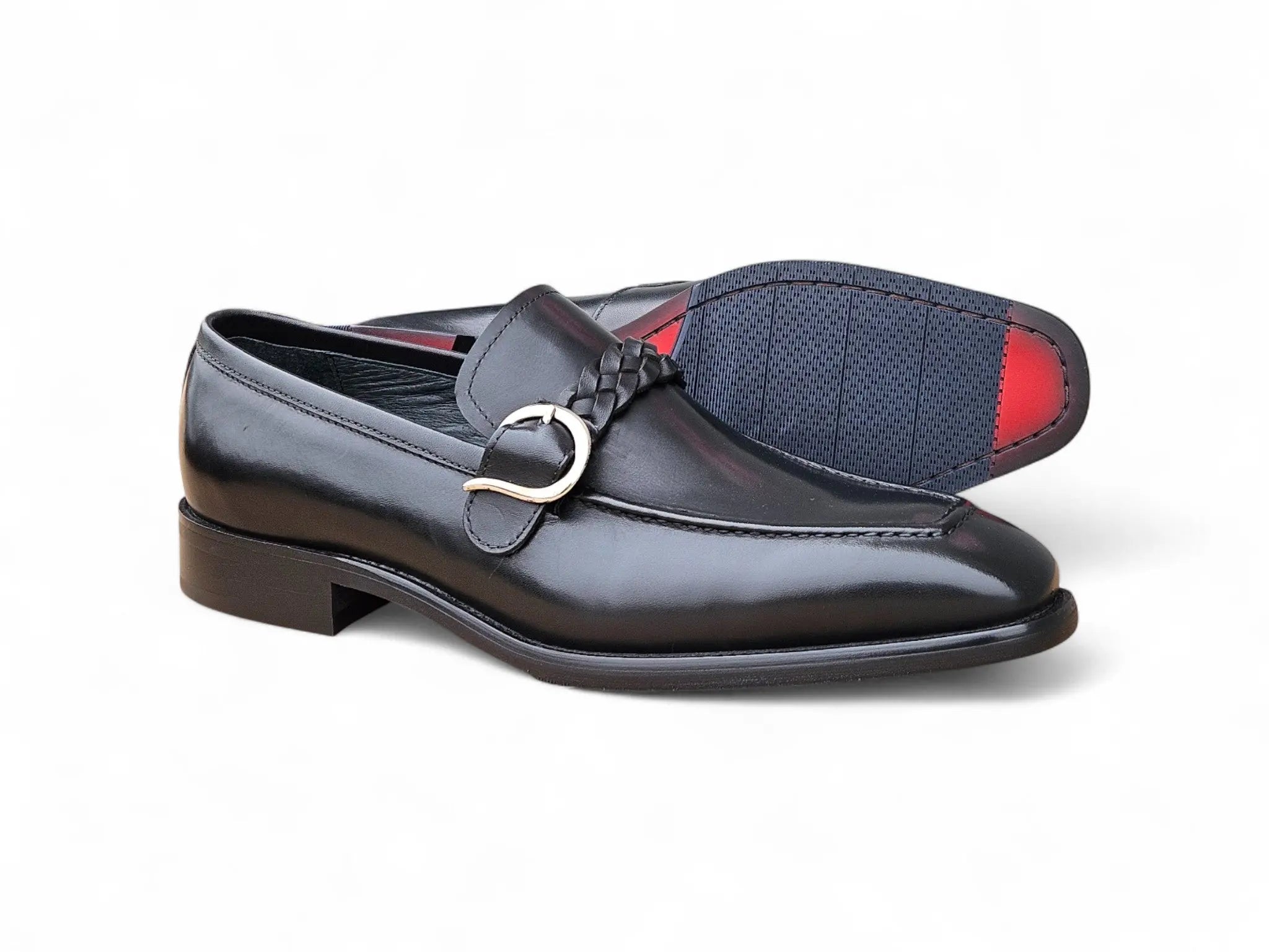 Carrucci Shoes Braided Bit Loafer Men's Leather Ks509 46 view 8