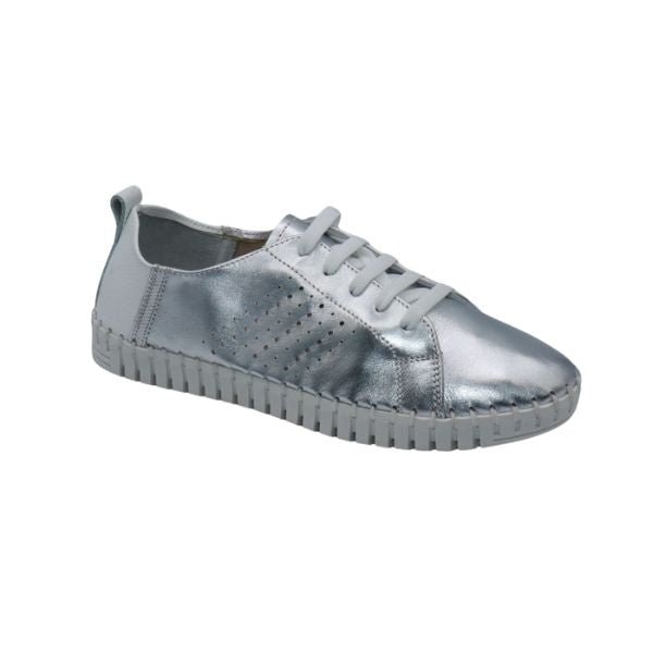 La Plume Shoes Eric Michael Brandie Women’s Perforated Leather Sneaker – product view 19