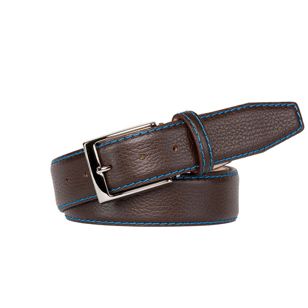 Brown Italian Pebble Grain Belt