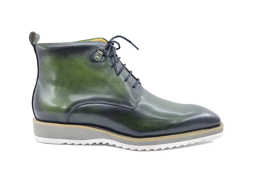 Carrucci Shoes KB Burnished Calfskin Lace Up Boot Patina Finish KB515 16 view 12