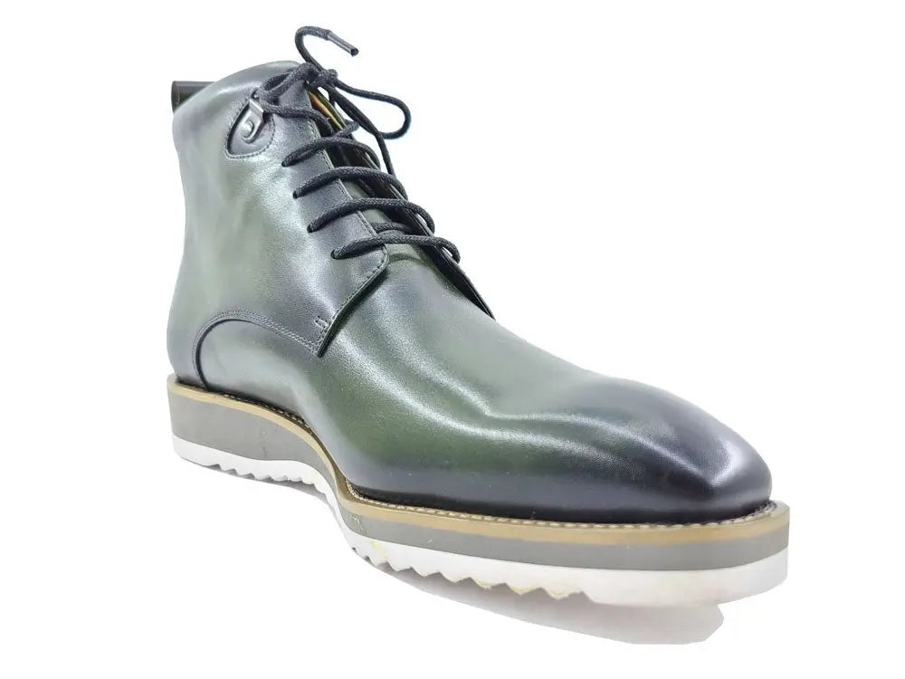 Carrucci Shoes KB Burnished Calfskin Lace Up Boot Patina Finish KB515 16 view 13