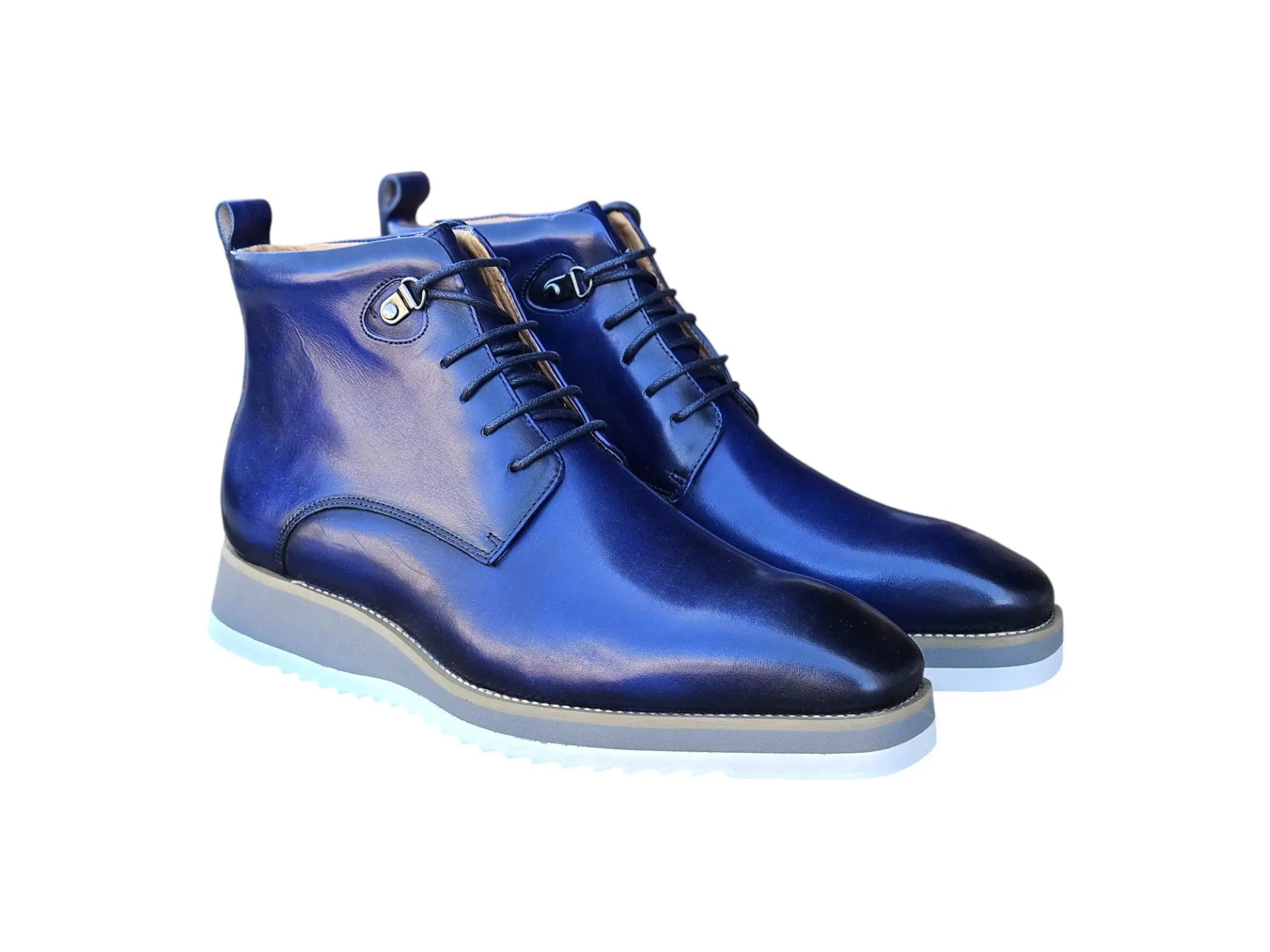 Carrucci Shoes KB Burnished Calfskin Lace Up Boot Patina Finish KB515 16 view 14