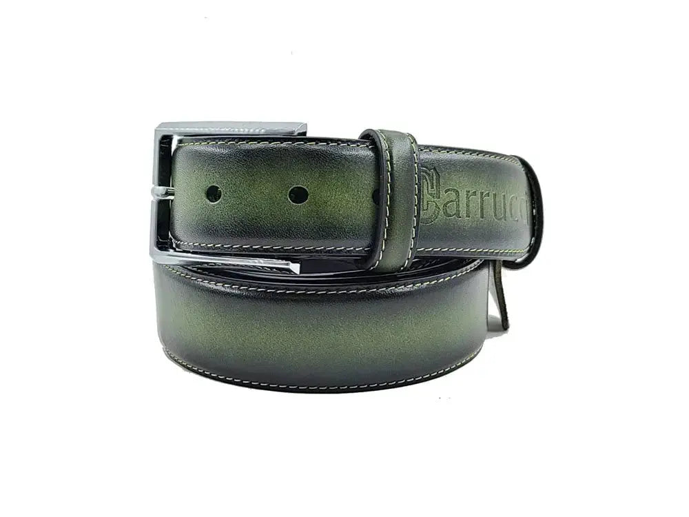 Carrucci Shoes Burnished Calfskin Belt Calfskin Leather KC1 back view