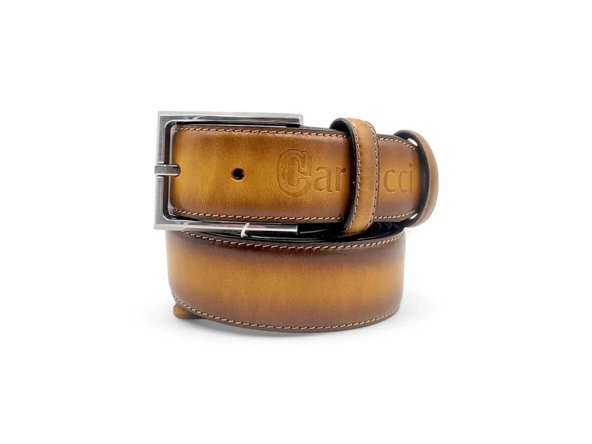 Carrucci Shoes Burnished Calfskin Belt Calfskin Leather KC1 view 10