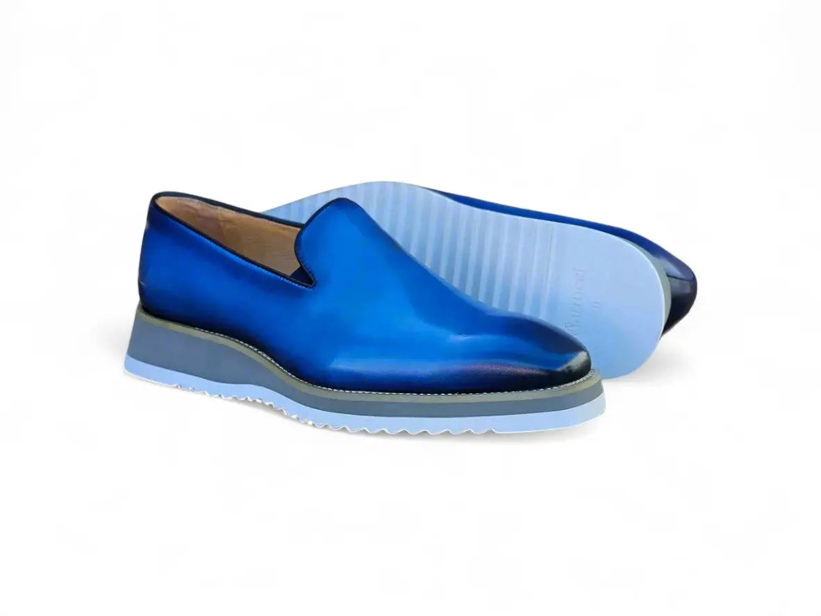 Carrucci Shoes Burnished Wholecut Loafer Leather KS515 03 view 7