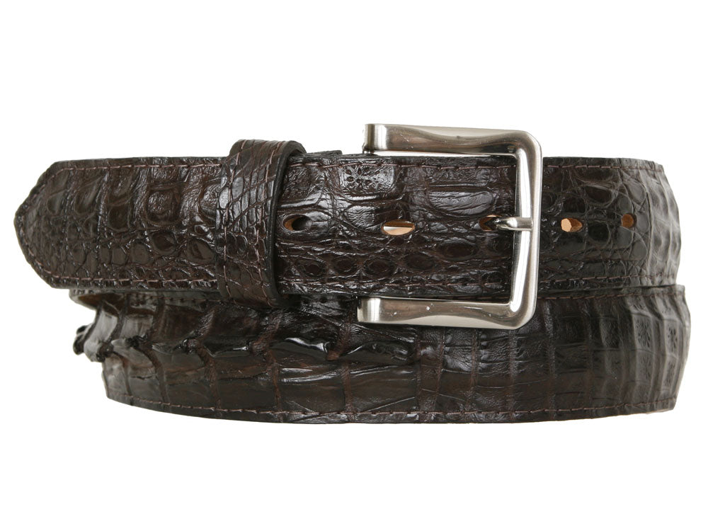 C&E Fashions Maurice Crocodile Belt - Brown