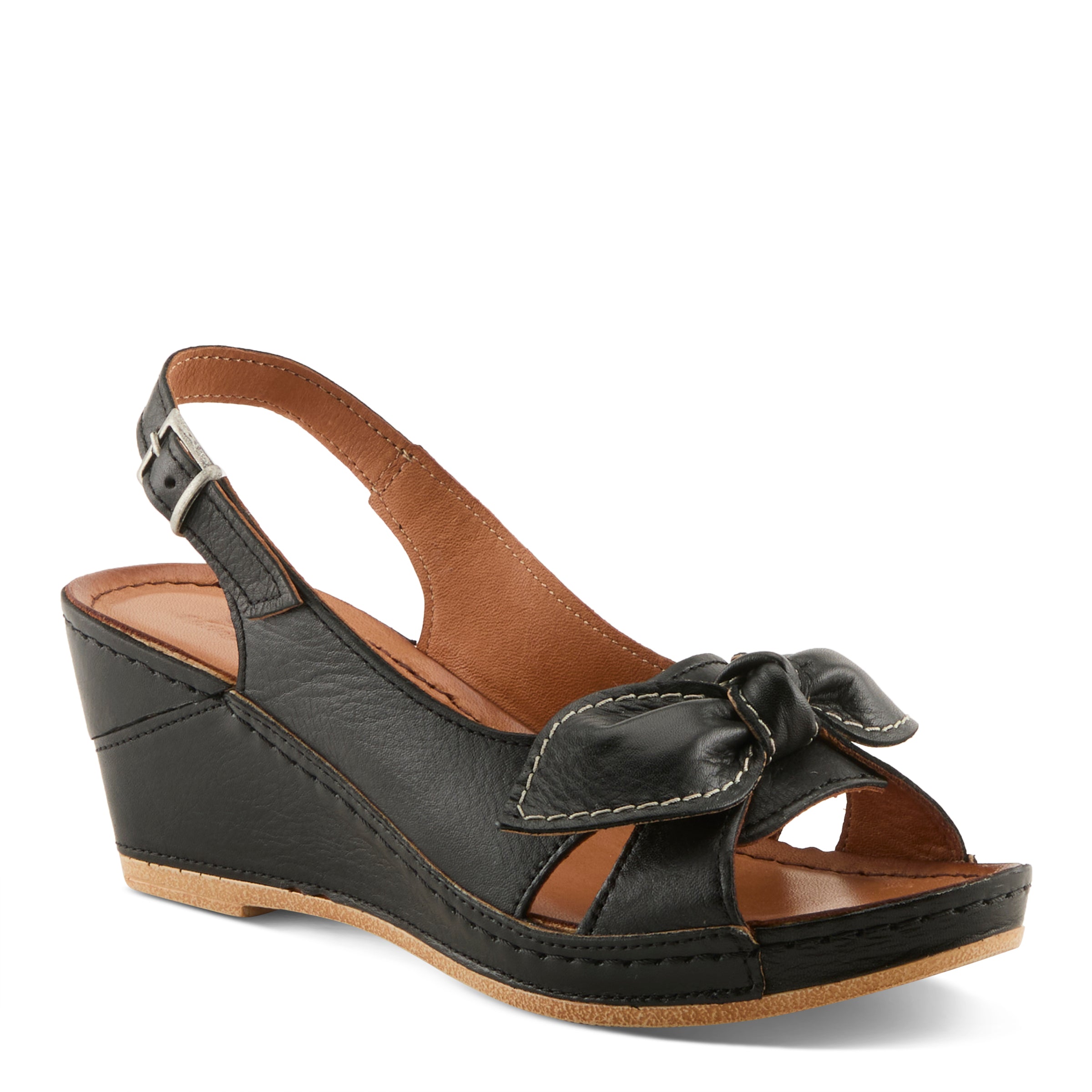 Spring Step SPRING STEP CHASSIDY SANDALS sandal in black with comfortable everyday design