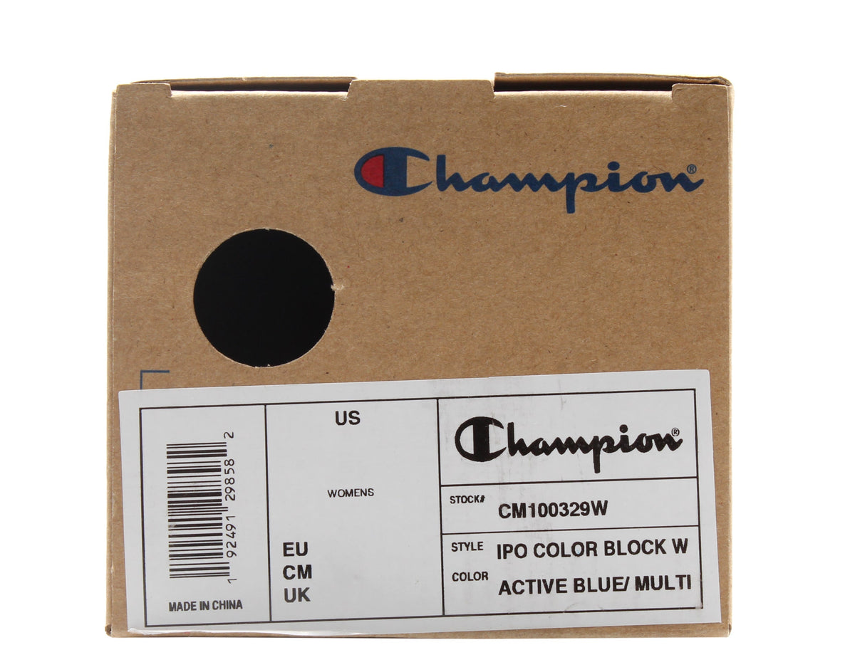 Champion Life IPO Color Block Women's Slides — Blue/Multi