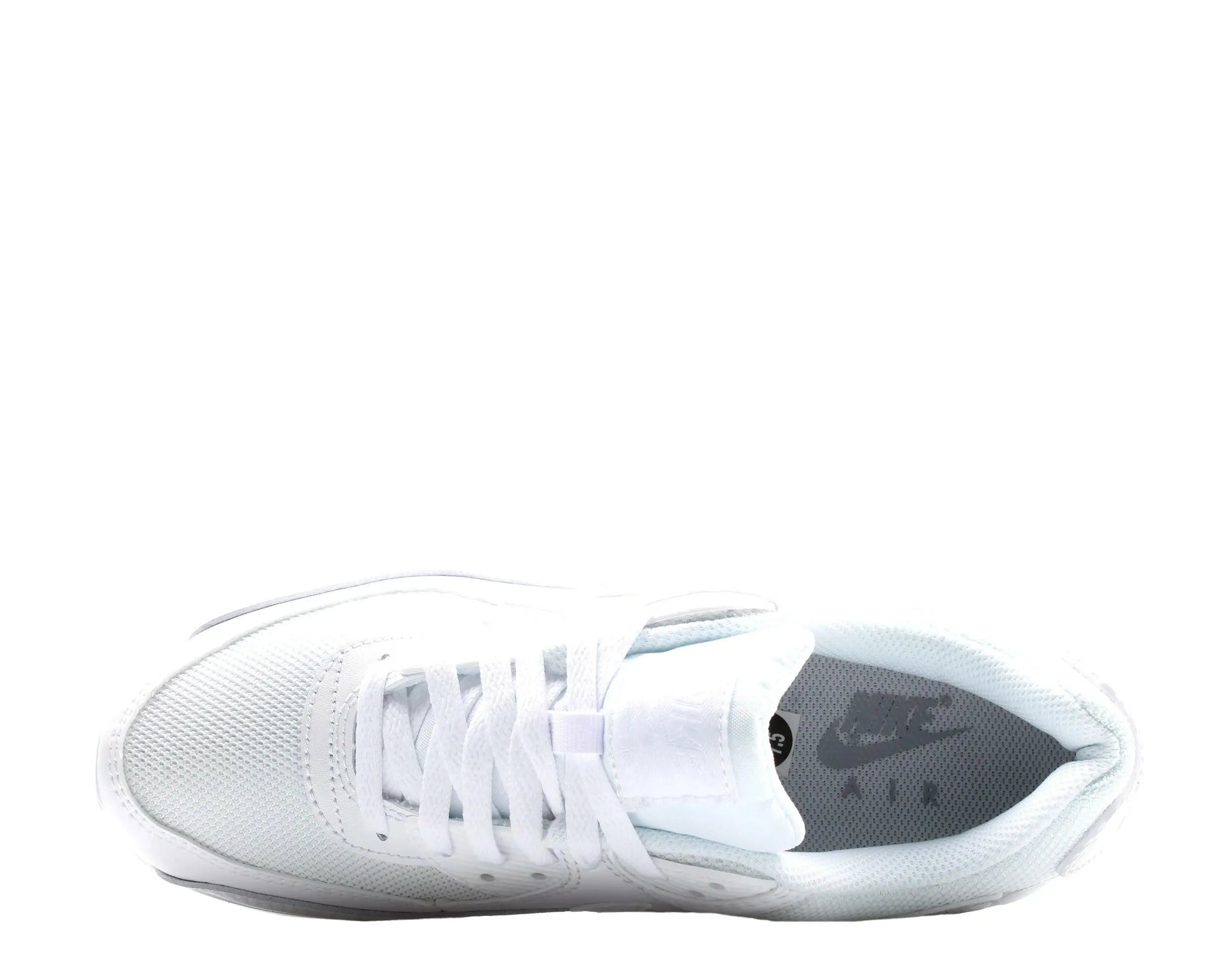 Nike Air Max 90 Men Running Sneakers White/White-White-Wolf Grey