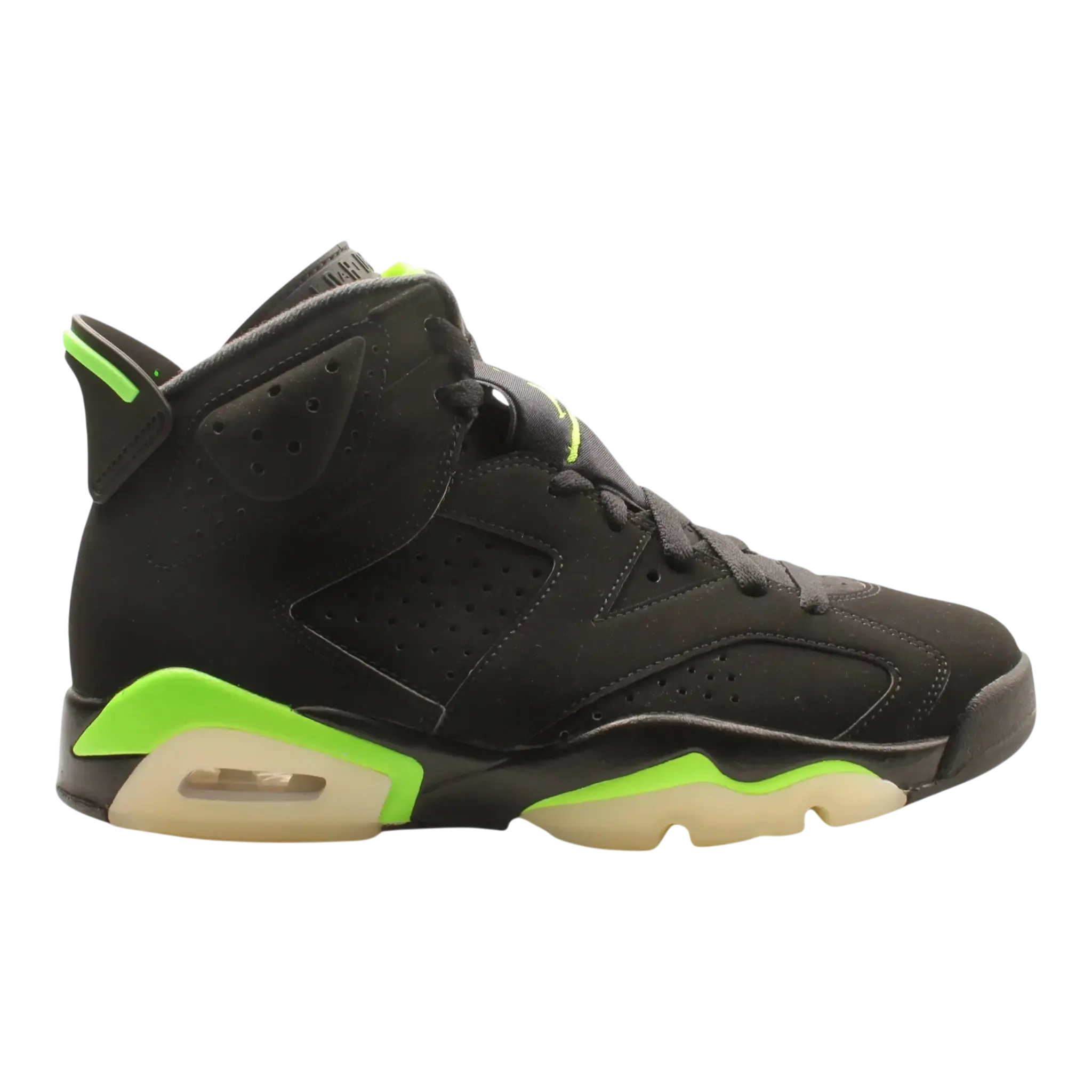 Jordan Air Jordan 6 Retro Men Basketball Sneakers Black/Electric Green