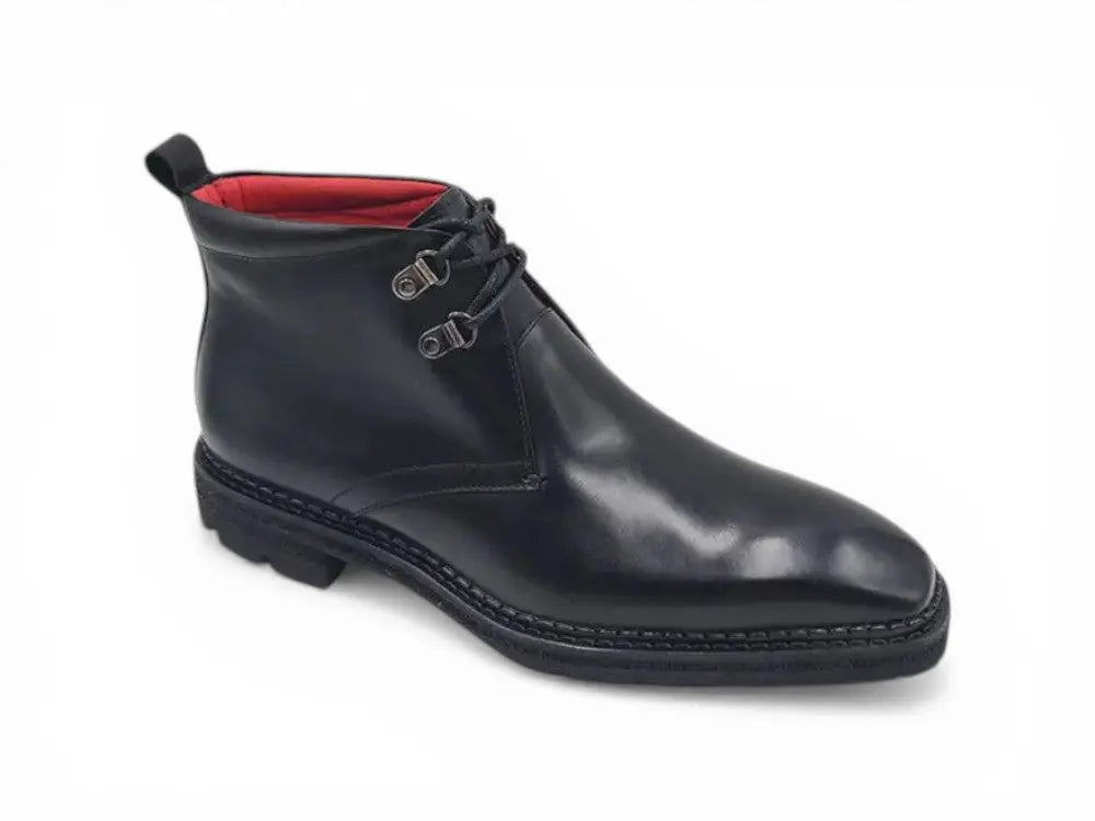 Carrucci Shoes Calfskin Chukka Boot Lug Sole Winter Ready KB516 51 view 8