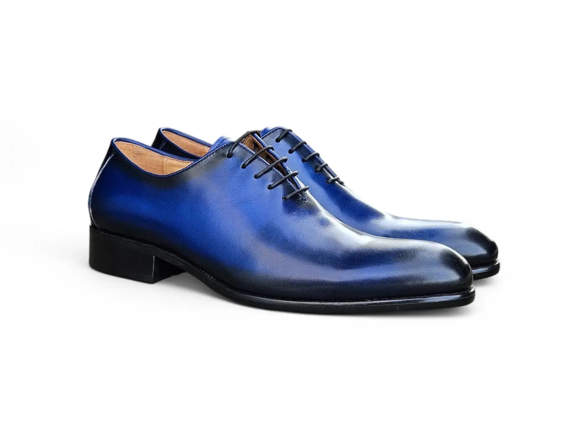 Carrucci Shoes Calfskin Whole Cut Lace Up Oxford Leather KS505 12 detail view