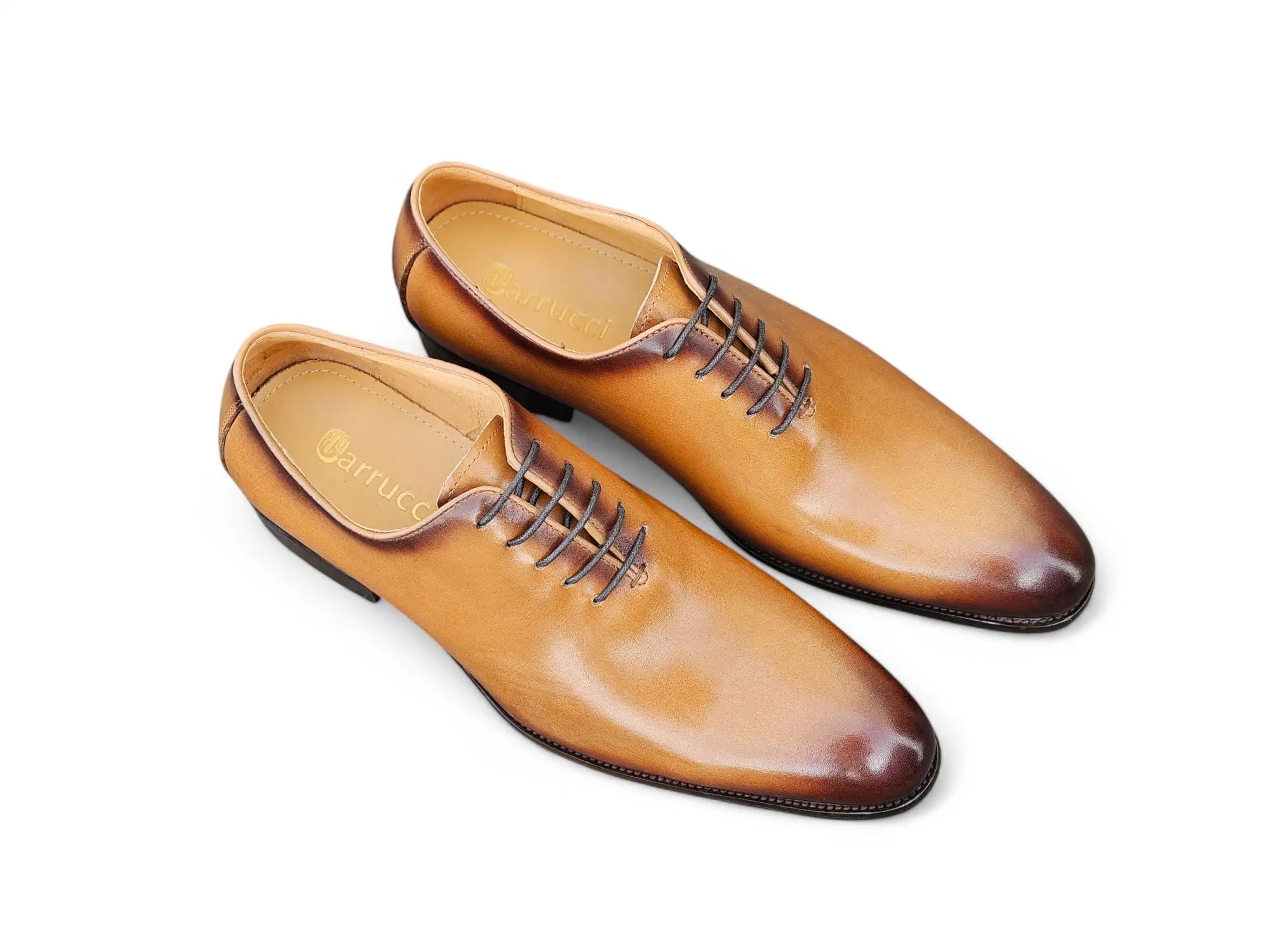 Carrucci Shoes Calfskin Whole Cut Lace Up Oxford Leather KS505 12 view 8