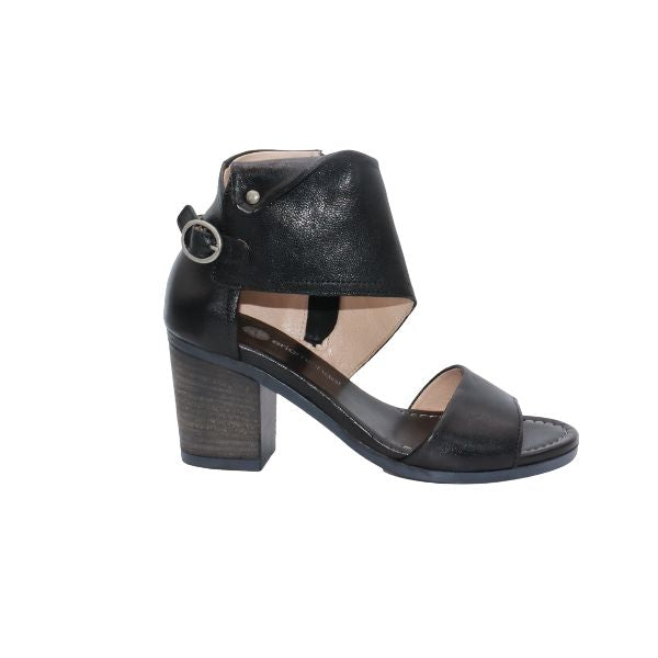 Eric Michael Callie Women’s Block Heel Leather Sandal