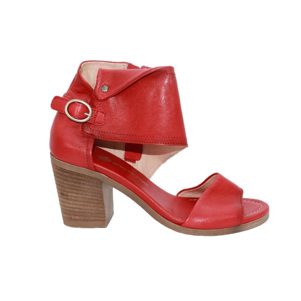 Eric Michael Callie Women’s Block Heel Leather Sandal