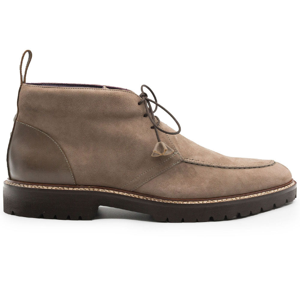 Zelli Italia Men's 46-605-TPE CAMPO HIGH Italian Sueded Goatskin Chukka Boot, Taupe