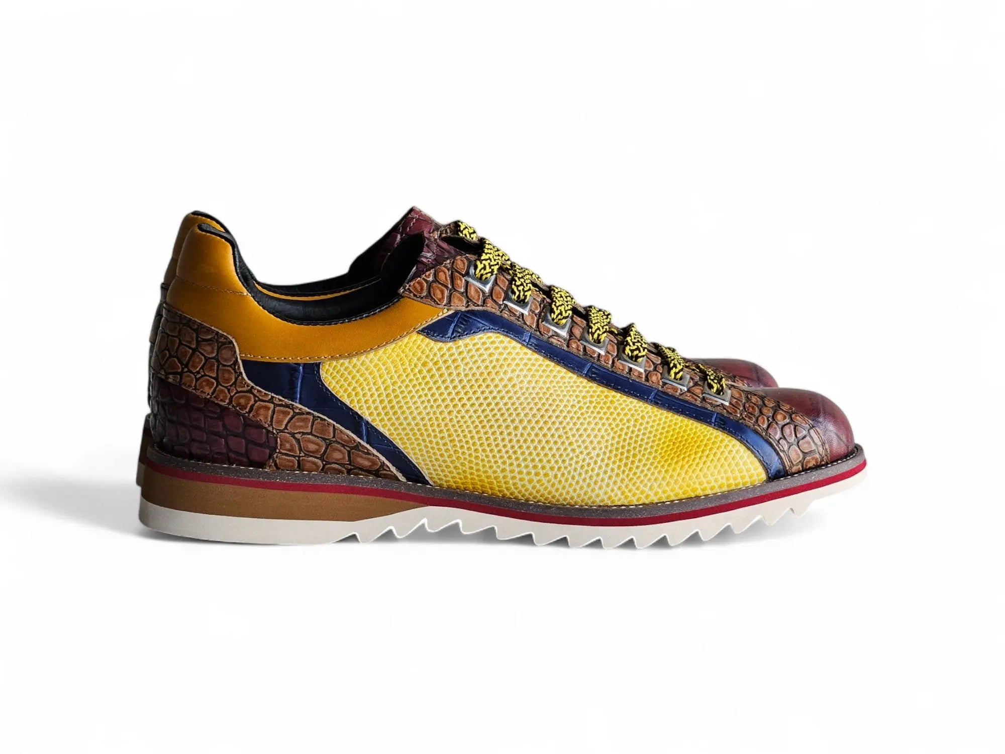 Carrucci Shoes Apex Explorer Men's Leather Sneaker Ks553 01t back view