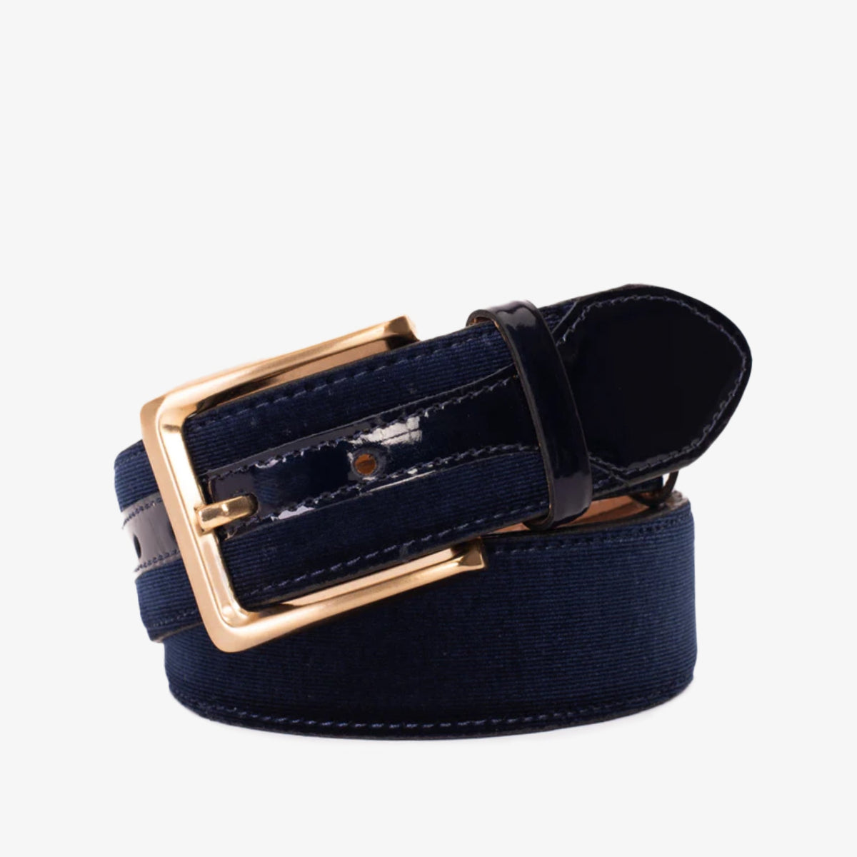 Vinci Leather The Casaletti Navy Blue Leather Belt – product view 1
