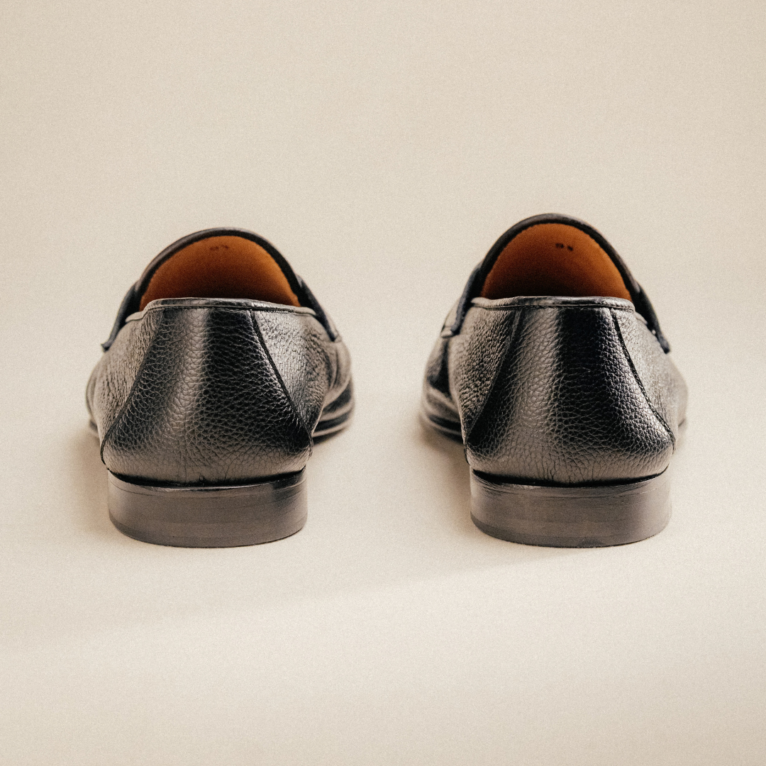 Del Toro Shoes Men's Black Pebbled Leather Centesimo – product view 9