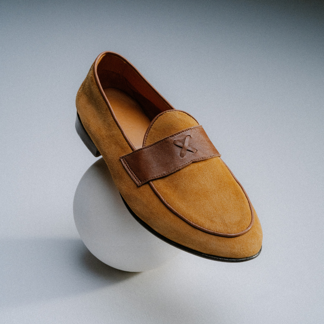 Del Toro Shoes Men's Tan Suede Centesimo