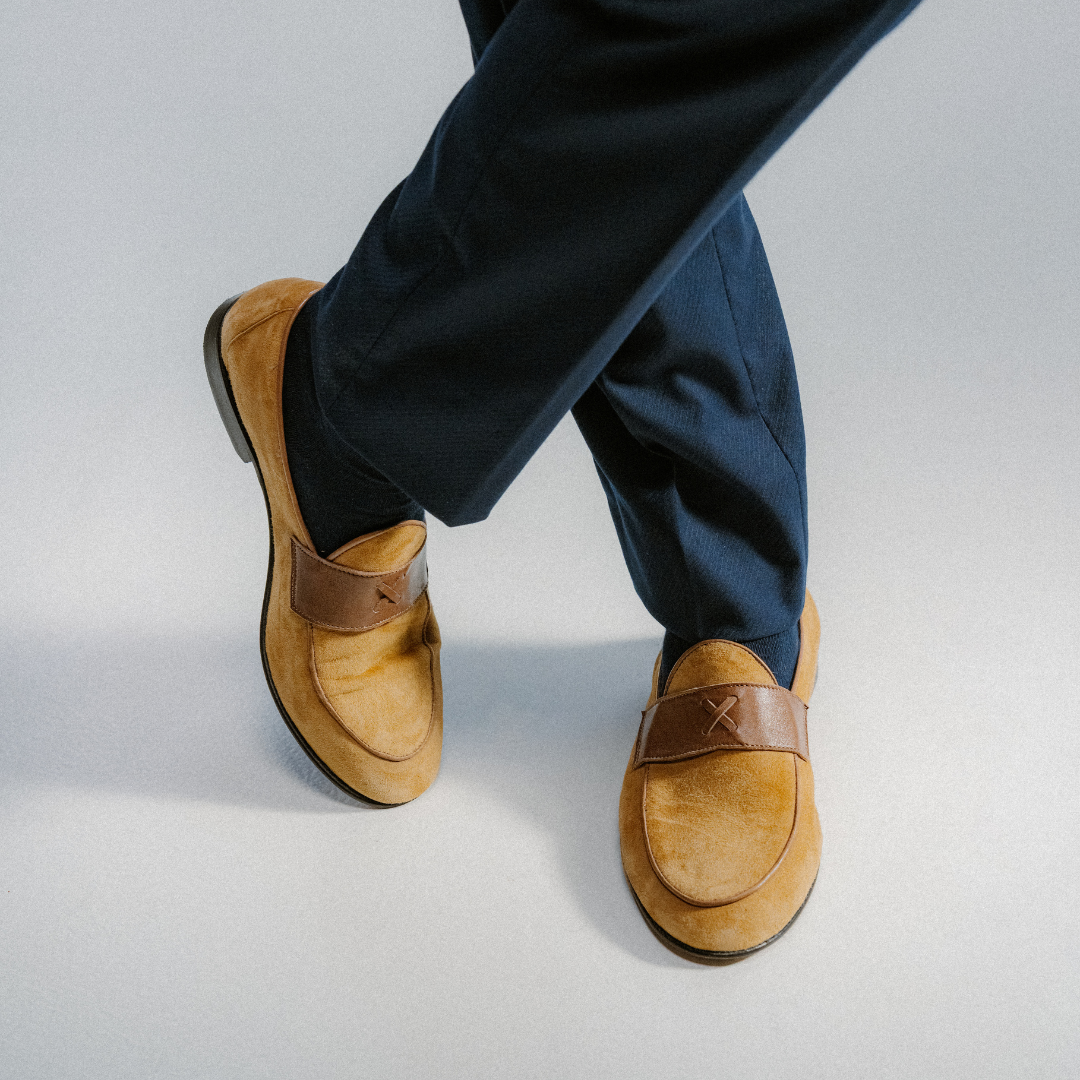 Del Toro Shoes Men's Tan Suede Centesimo