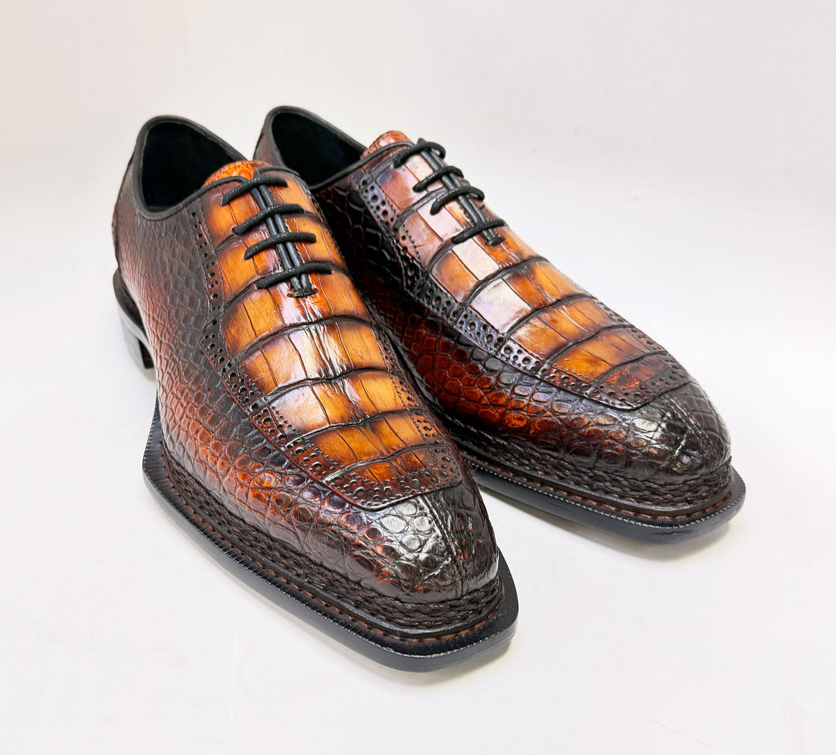 Maurice Chancellor II Alligator Oxford - Cognac – product view 2