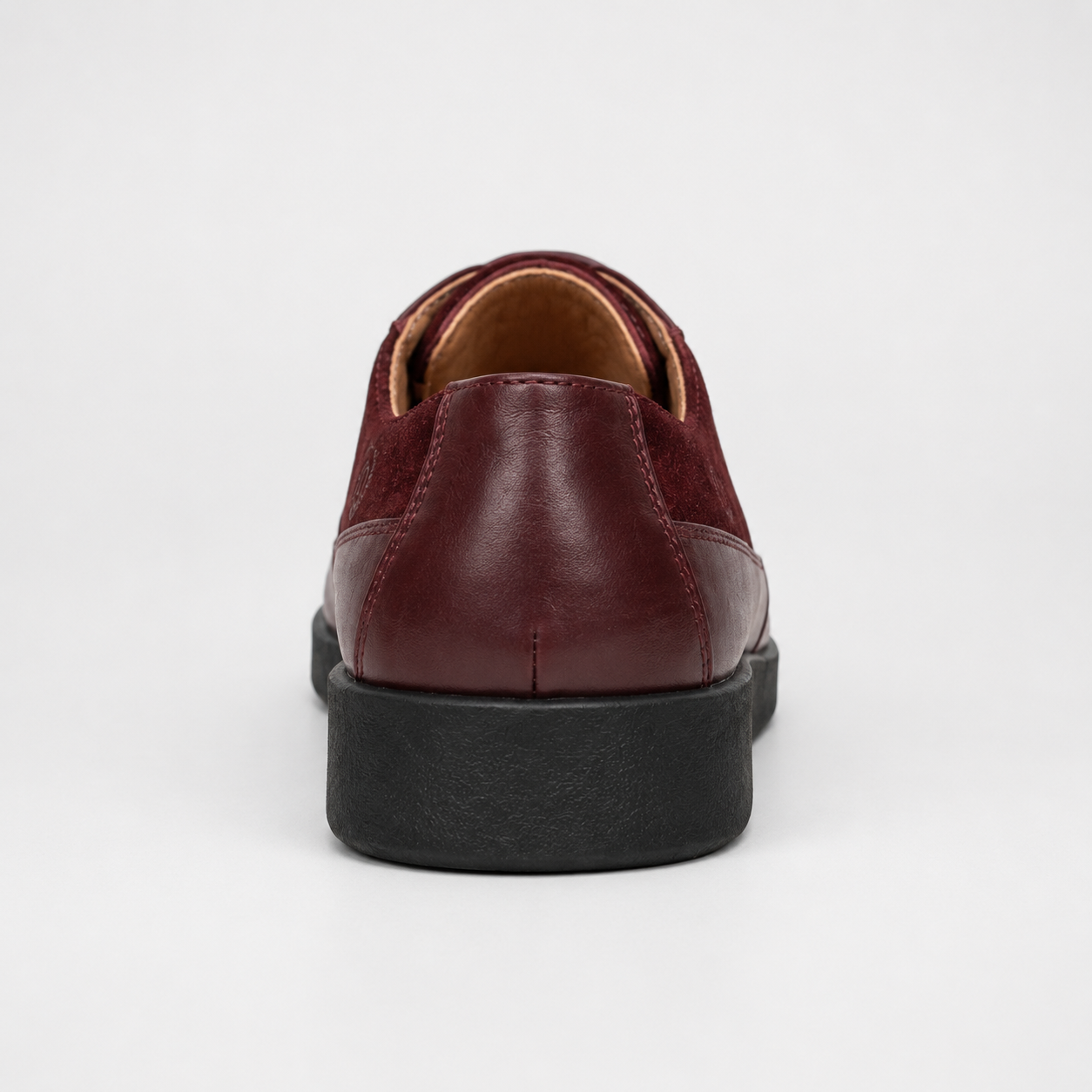 Johnny Famous Park West Men's Deep Burgundy Leather & Suede Low-Top Sneakers | Retro Bally-Inspired