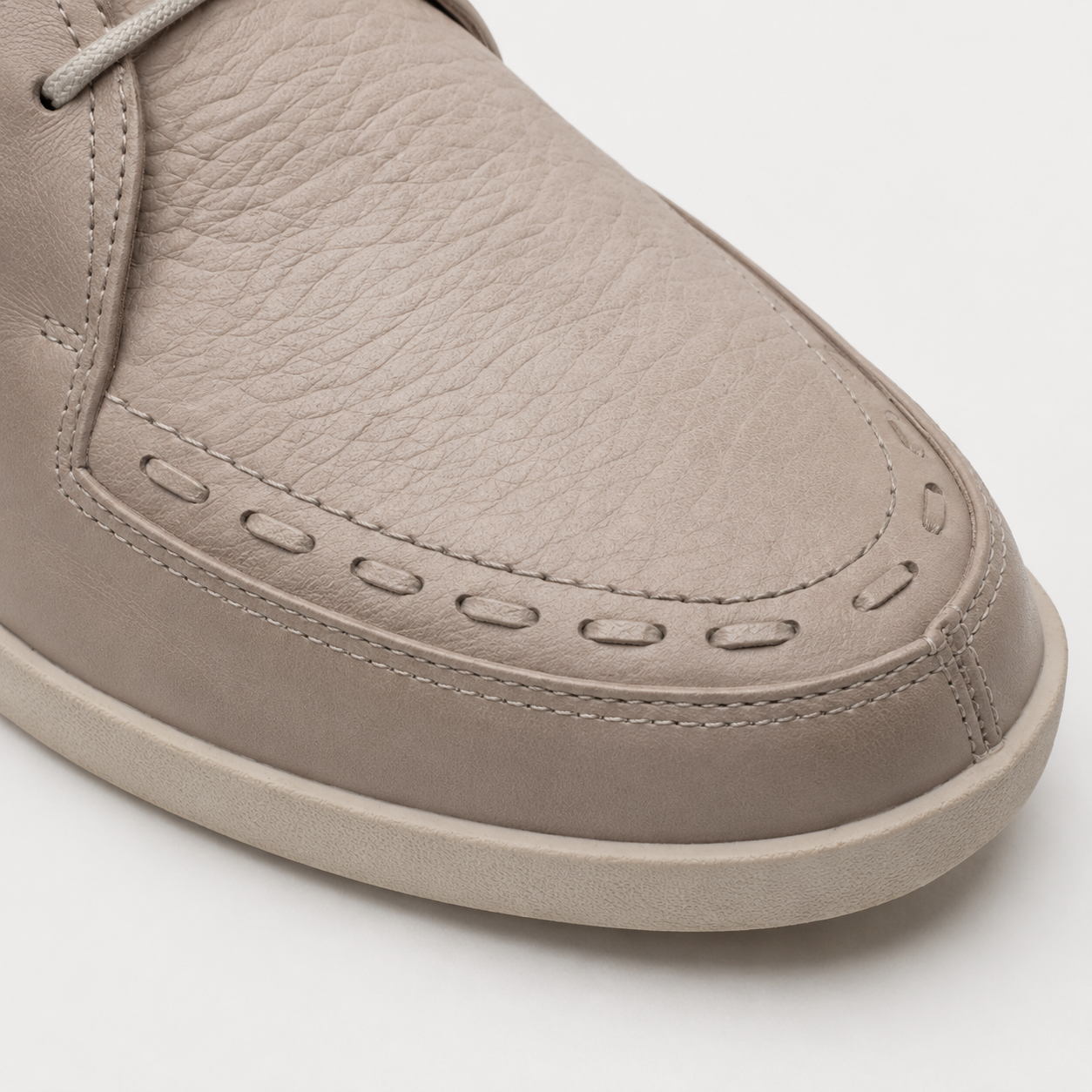 Johnny Famous Delancey Men's Beige Cream Leather & Suede Low-Top Sneakers | Retro Bally-Inspired