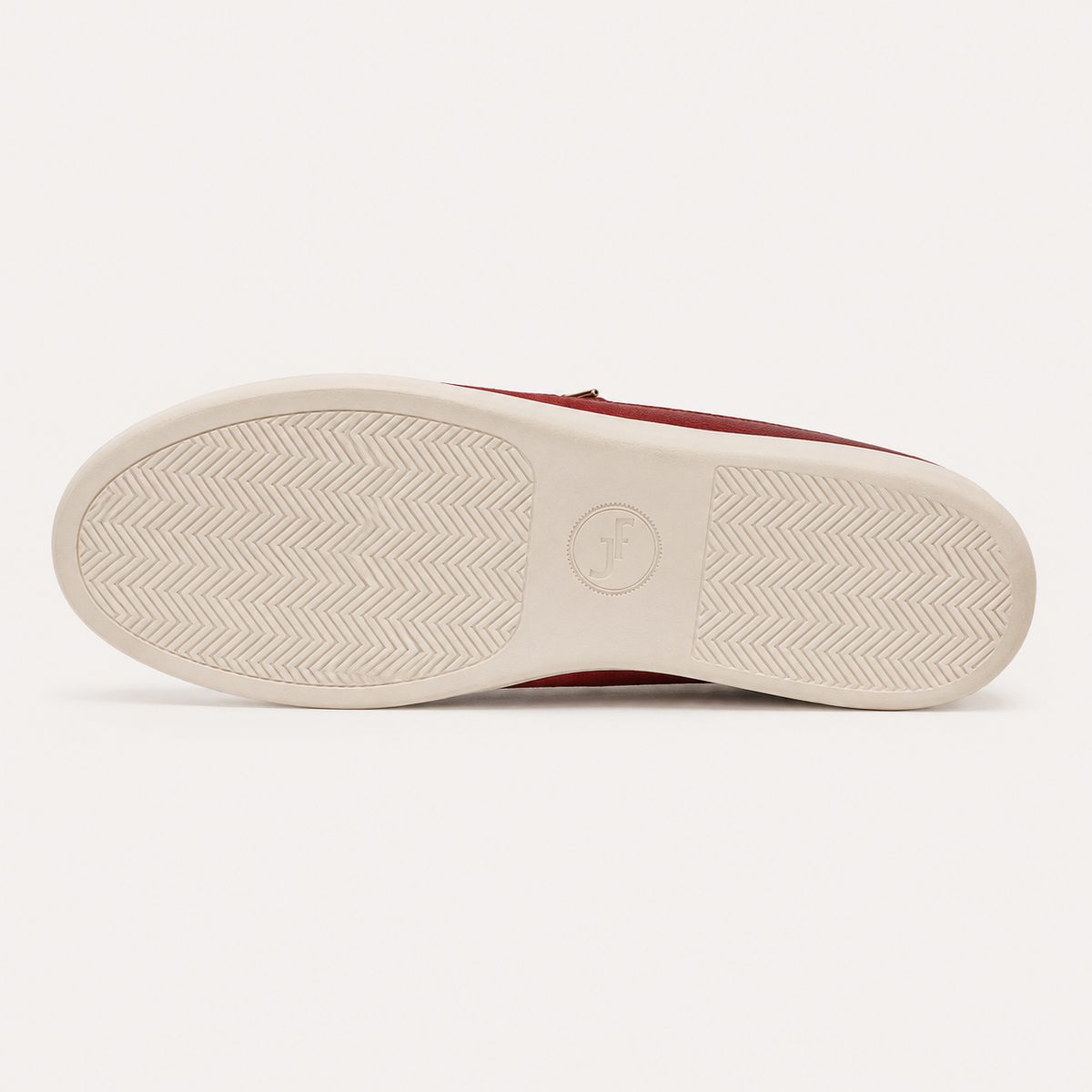 Johnny Famous Park West Men's Rich Red Leather and Suede Low-Top Sneakers | Retro Bally-Inspired – Top View