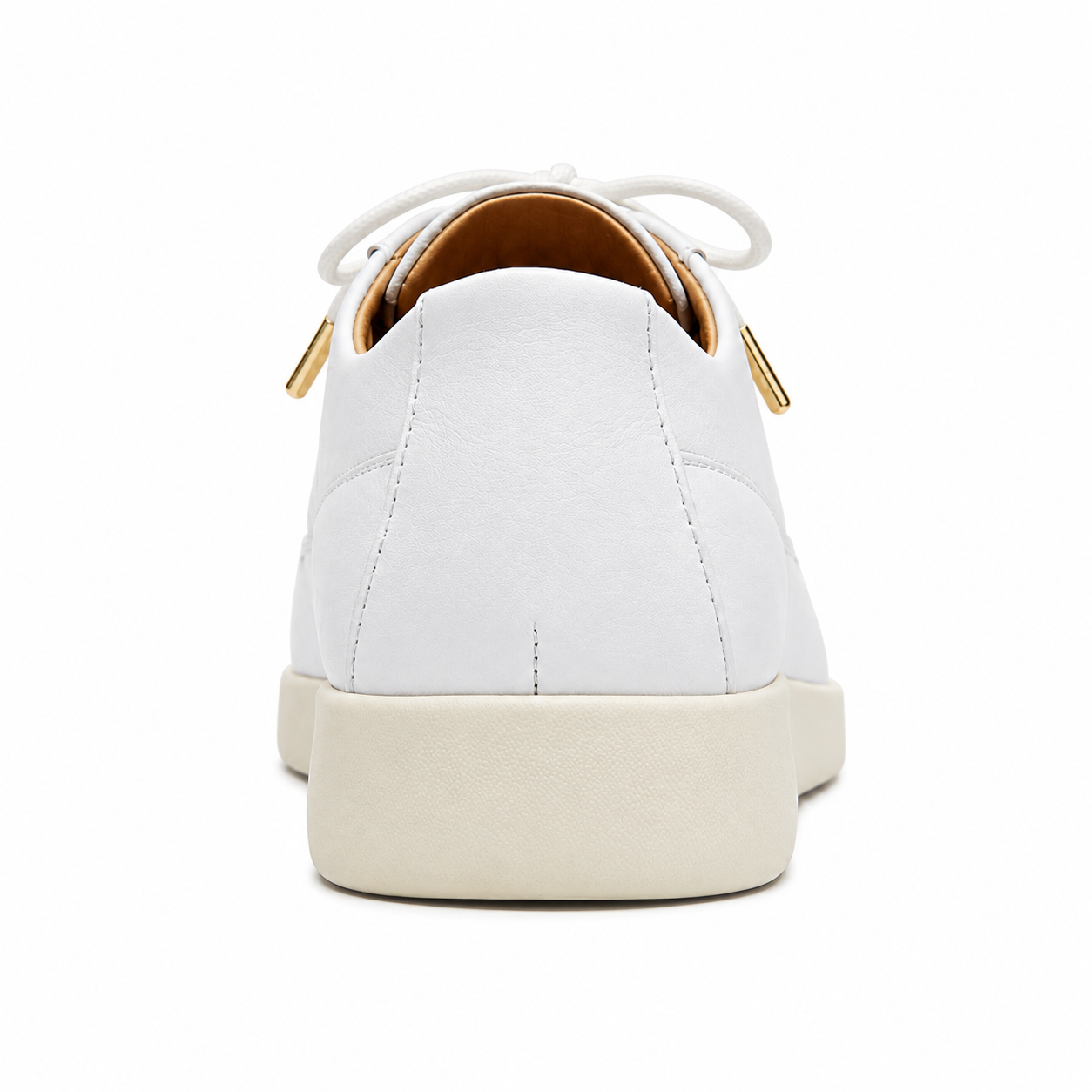 Johnny Famous Park West Men's White Nappa Leather Low-Top Sneakers | Retro Bally-Inspired