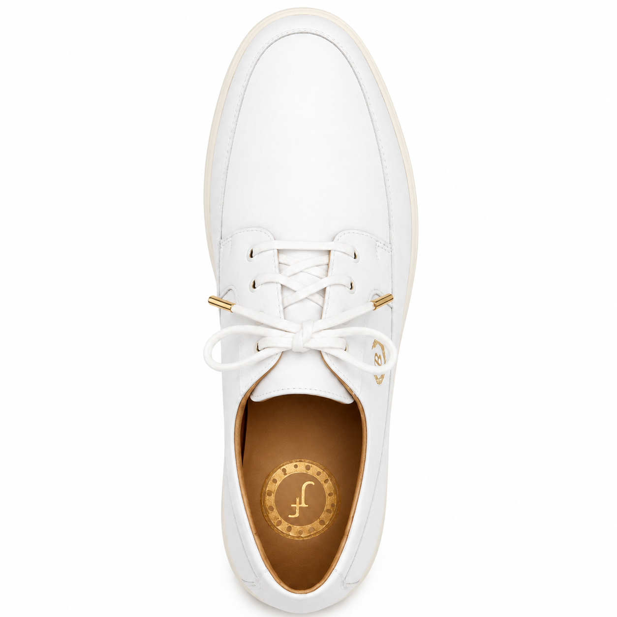 Johnny Famous Park West Men's White Nappa Leather Low-Top Sneakers | Retro Bally-Inspired