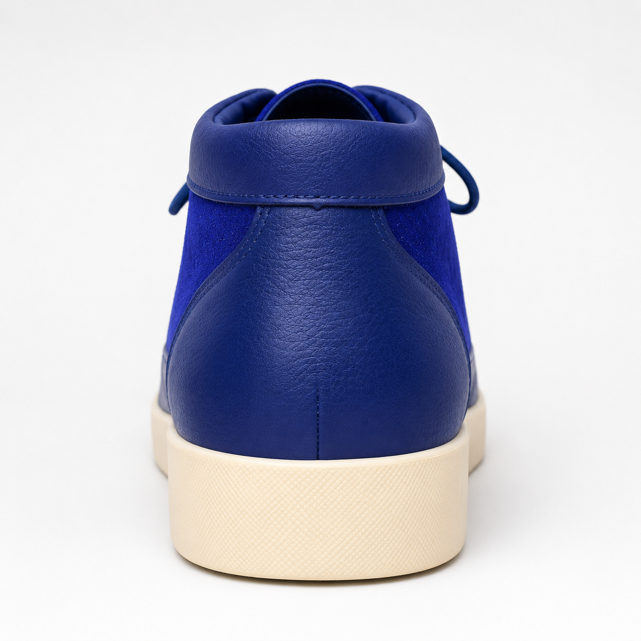 Johnny Famous Central Park Men's Deep Navy Nappa Leather & Suede High-Top Sneakers | Retro Bally-Inspired