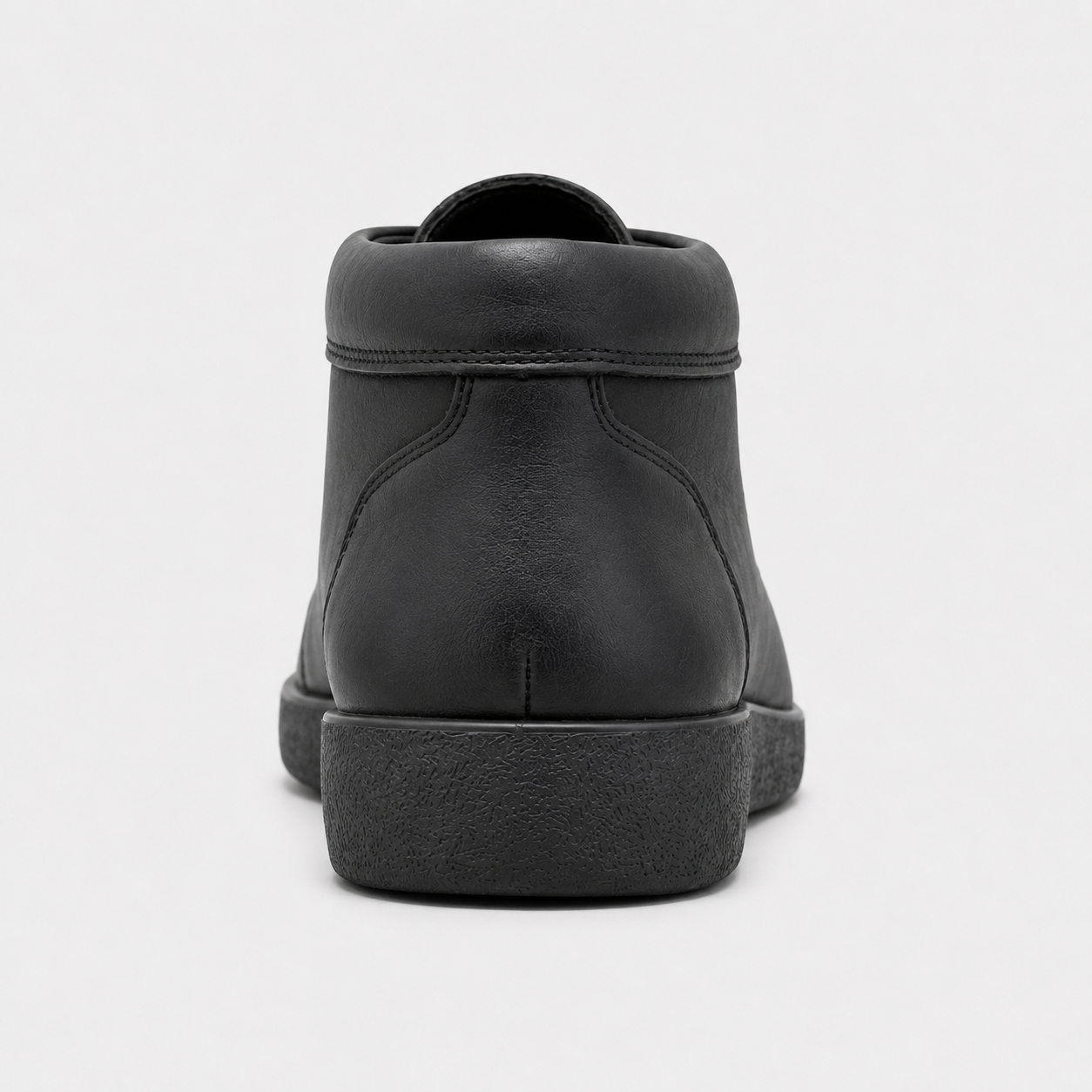 Johnny Famous Soho Men's Onyx Black Elephant-Embossed Nappa Leather High-Top Sneakers | Retro Bally-Inspired