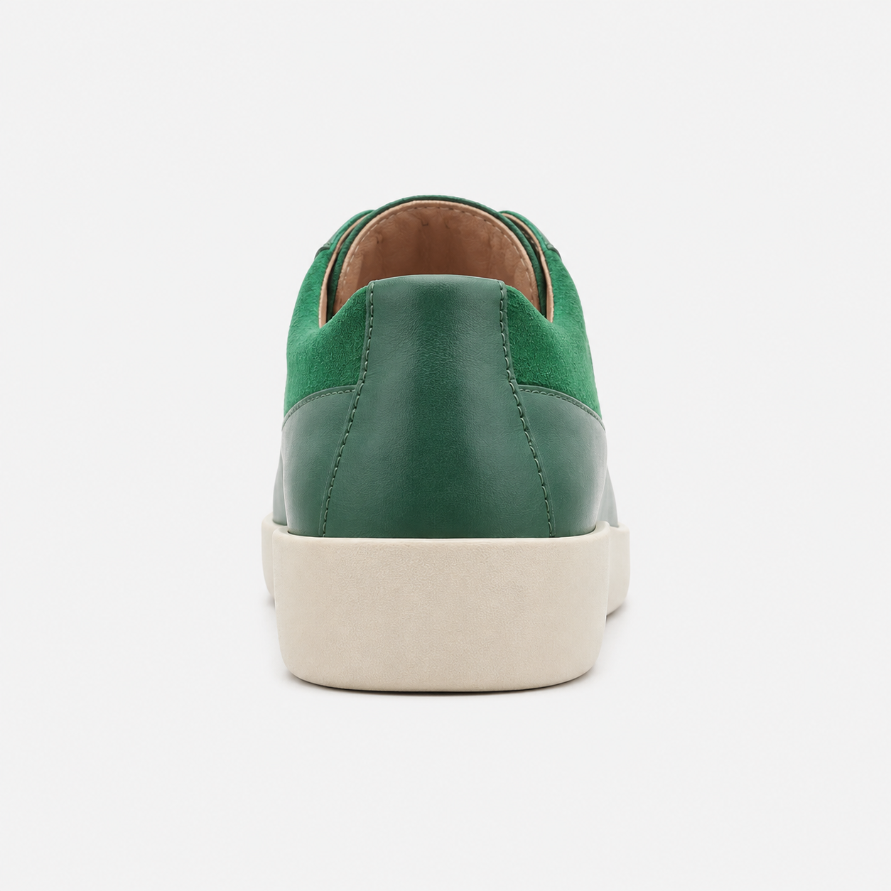 Johnny Famous Park West Men's Rich Green Leather & Suede Low-Top Sneakers | Retro Bally-Inspired