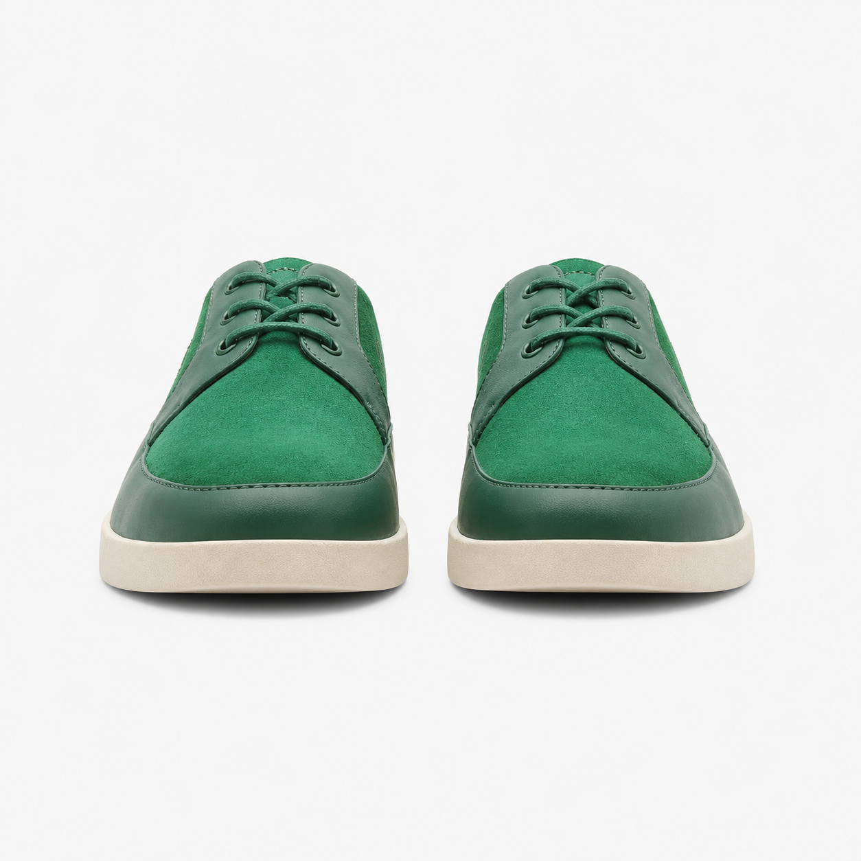 Johnny Famous Park West Men's Rich Green Leather & Suede Low-Top Sneakers | Retro Bally-Inspired